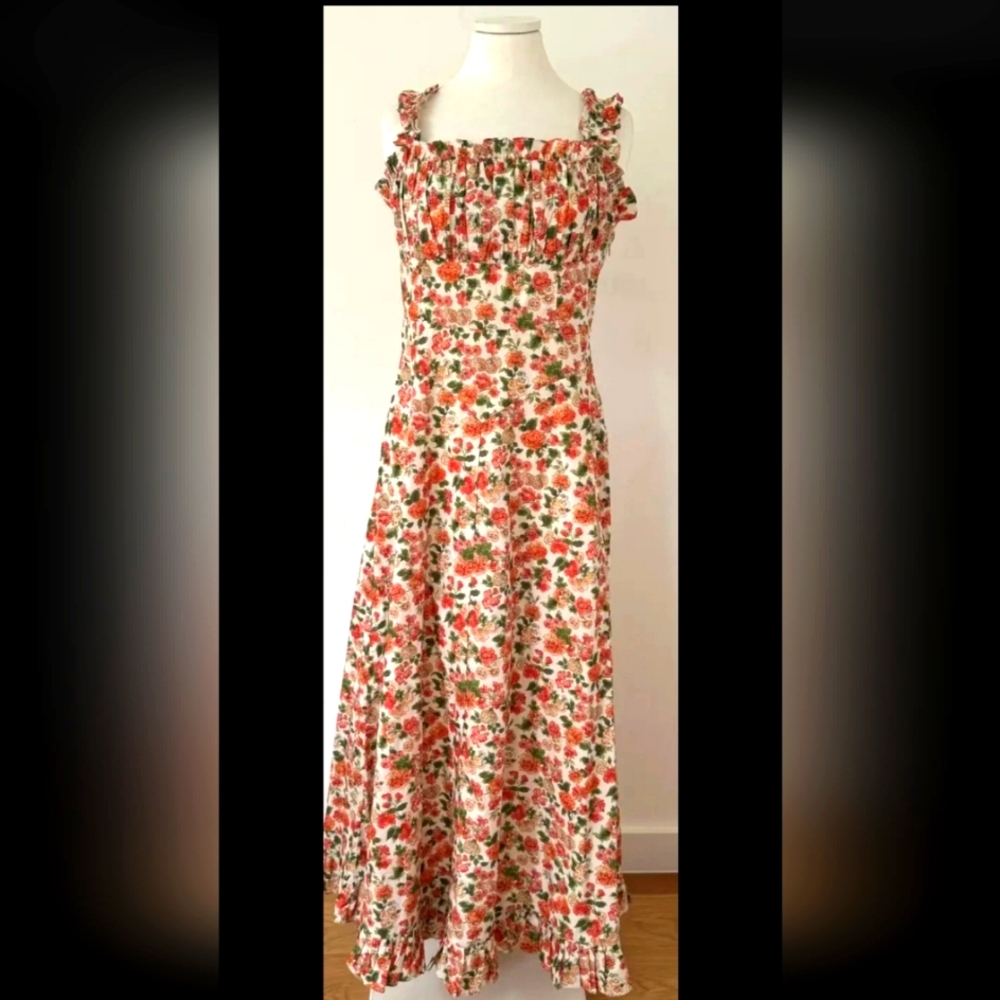 DOEN~ROMA DRESS~LYDDEN GARDEN~NEW W/TAGS~Flowy Floral~Sz XS